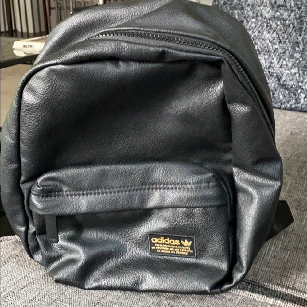 Mini Adidas leather backpack